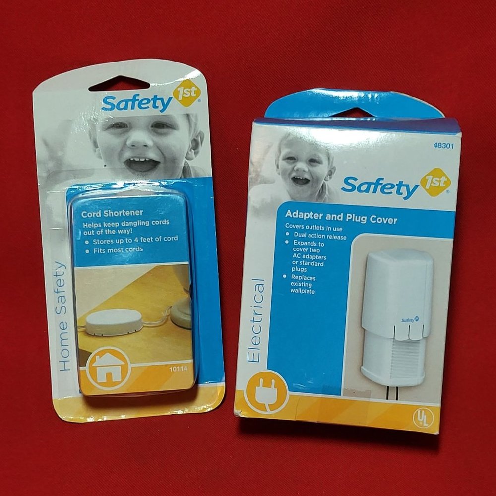Safety 1st Adapter & Plug Cover & Cord Shortener Set of 2